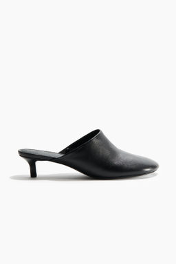 Mules de piel con tac?n kitten - H&m фото 4