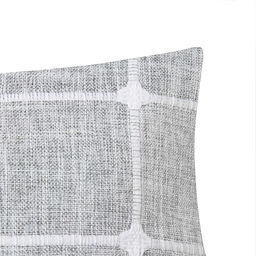 Наволочка декоративная Этель Квадраты цвет серый,45х45 см полиэстер  фото 2