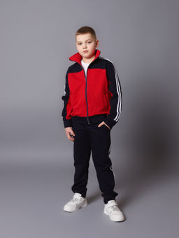 Спортивный костюм К036 Красный-Темно-Синий от фабрики Спортсоло