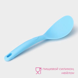 Ложка Доляна «Дуэт», 24×7.5×4 см, голубая