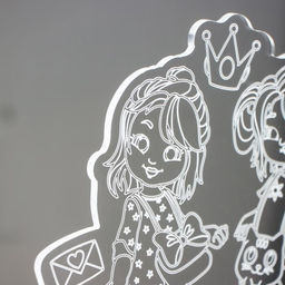 Светильник 3D RISALUX «Подружки», LED-ночник, RGB, от сети