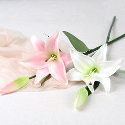 Цветок искусственный Лилия 65 см / J107 /уп 24/288/ латекс - ГалеонТрейд фото 16