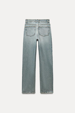 TRF STRAIGHT HIGH-WAIST JEANS - Zara фото 7
