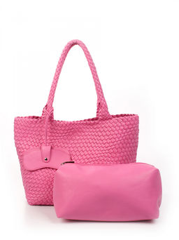 LACCOMA сумка СУ1033-фуксия эко кожа хлопок  фото 4