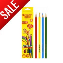 Набор цветных карандашей Каляка-Маляка 6 цветов, шестигранные, дерево