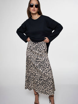 CONTE Юбка А-силуэта из премиальной вискозы LU 2615 leopard - Conte elegant фото 6