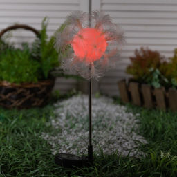 Садовый светильник на солнечной батарее Клубок, 70 см, 1 LED, свечение мульти (RGB) - Luazon lighting фото 3