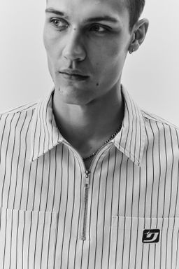 Camisa de sarga con media cremallera Relaxed Fit - H&m фото 7