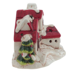Фигурка декоративная "Домик" с подсветкой (LR44х2 н/п), L12,5 W8 H9,5 см