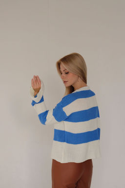 10413 Джемпер бело-голубой - Martichelli фото 33