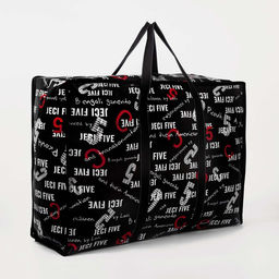 Сумка хозяйственная на молнии, 54 л, 60×20×45 см, чёрная