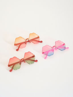 Цена за 2 шт. Карнавальные очки «Губы» градиент, цвета МИКС