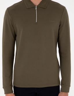 Koyu Haki Regular Fit Sweatshirt - Pierre cardin фото 6