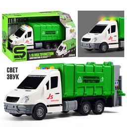 Машина "ЭкоКонтроль" 1:16 (свет, звук) в коробке (цвет зеленый)