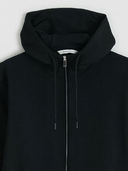 Kap??onlu Erkek Fermuarl? Sweatshirt