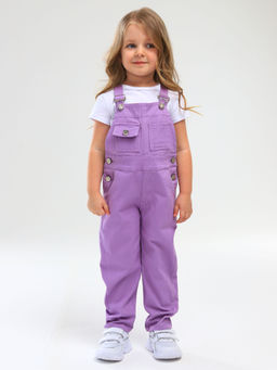 Полукомбинезон джинсовый для девочек