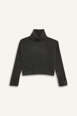 Oversize Genis Kal?p Bal?kc? Yaka Triko Kazak