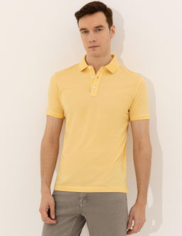 A__k Sar_ Polo Yaka Slim Fit Basic Merserize T-shirt