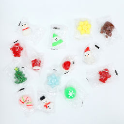 Цена за 20 шт. Антистресс сквиш мялка «Новый год», в 1 банке 20 мялок, МИКС