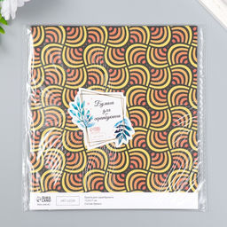 Цена за 10 шт. Бумага для скрапбукинга двусторонняя Color geometry плотность 180 гр 15,5х17 см - Арт узор фото 5