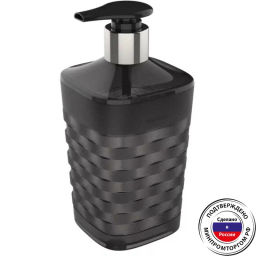 Диспенсер для жидкого мыла Glam графит - Полимербыт фото 4