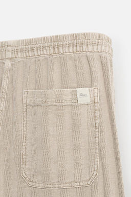 RELAXED FIT JACQUARD TROUSERS - Zara фото 30