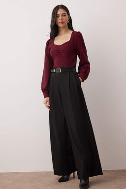 Trendyolmilla Siyah Buzgu Detayl? Dokuma Bluz TWOAW23BZ00633  фото 6