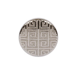 Кнопка Micron JK 005 металл нержавеющий сплав d 15 мм 36 шт. №04 под никель