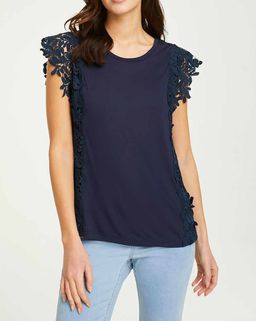 Блузка, синяя - Linea tesini фото 3