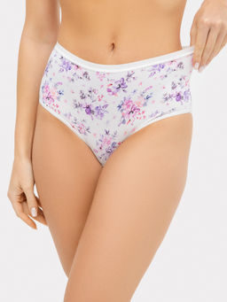 Трусы женские Mark Formelle макси цветы на молочном из полиамида набор 2 пары фото 3