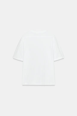 REGULAR FIT LABEL T-SHIRT - Zara фото 10
