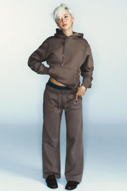 WIDE-LEG PLUSH TROUSERS - Zara фото 9