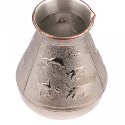 Турка медная 540мл "Кошки", д10см, h11,7см, s0,8мм, деревянная ручка (Россия)