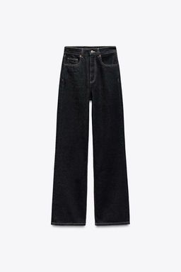 TRF HIGH-WAIST WIDE-LEG FULL-LENGTH JEANS - Zara фото 34