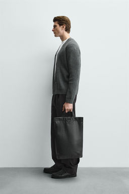 WOOL TEXTURED CARDIGAN - Zara фото 12