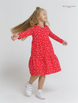 Платье Тиана сердечки на красном - Sovalina фото 3