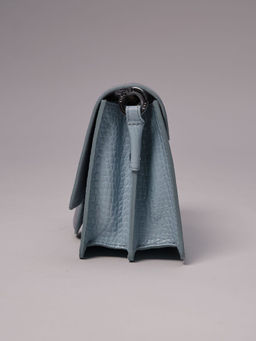 Сумка замшевая Deboro 30574 голубая вода