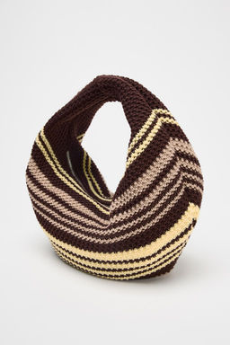 STRIPED CROCHET BUCKET BAG - Zara фото 4