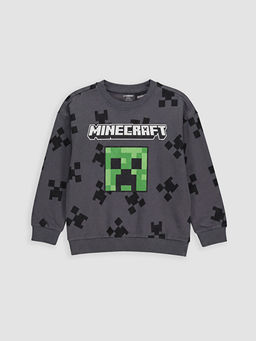 Minecraft Bask?l? Erkek ?ocuk Sweatshirt