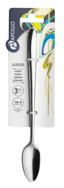 Набор ложек чайных длинных APOLLO "Aurora" 3шт.