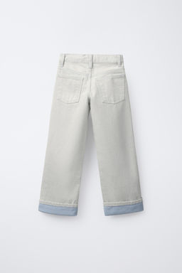 STRAIGHT-LEG JEANS WITH HEMS - Zara фото 2