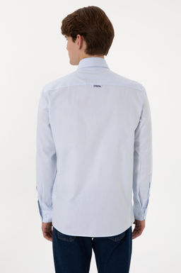 Erkek A__k Mavi Uzun Kollu Basic G_mlek - U.s. polo assn фото 5