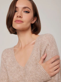 Пуловер женский 1231153001 beige - Eleganzza фото 4
