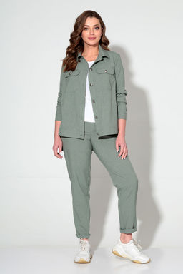 Костюм Liona Style 694 пепельно-зеленый