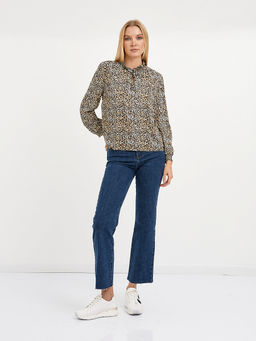 рубашка женская из вискозы с принтом - Glenfield фото 2