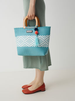 Сумка летняя с ручками LES TROPEZIENNES Артикул 2844785, голубой  фото 2