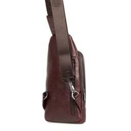 Мужская кожаная сумка-слинг - Barcelo biagi фото 2