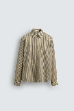 STRIPED FLOWING SHIRT - Zara фото 7