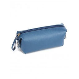 Косметичка Croco-К-721 натуральная кожа (1 отдел), синий бергамо (47) 265062