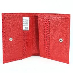 Портмоне женское Croco-ПР-914 натуральная кожа 2 отд, 5 карм, алый флотер/красный КЛ (128/96) 232680  фото 3